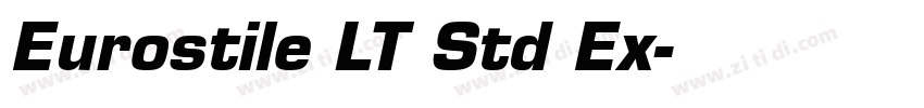 Eurostile LT Std Ex字体转换